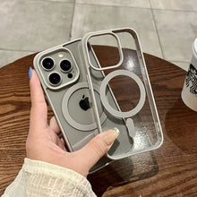 Charger l&#39;image dans la galerie, Coque transparente Magsafe pour iPhone, charge sans fil de luxe pour iPhone 16, 15, 14
