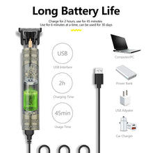 Charger l&#39;image dans la galerie, Tondeuse Électrique Vintage T9 – Rasoir Professionnel Rechargeable
