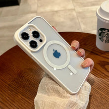 Charger l&#39;image dans la galerie, Coque transparente Magsafe pour iPhone, charge sans fil de luxe pour iPhone 16, 15, 14
